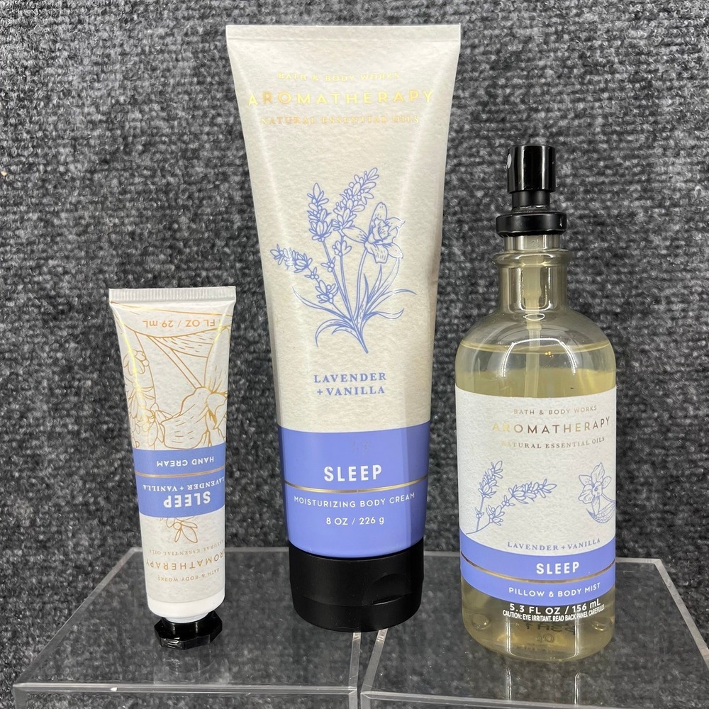 Bath & Body Works Sleep Aromatherapy Lavender + Vanilla pillow mist & lotion